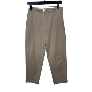 ❗️Eileen Fisher Pants Ankle Cropped Small Pull On Career Straight Khaki